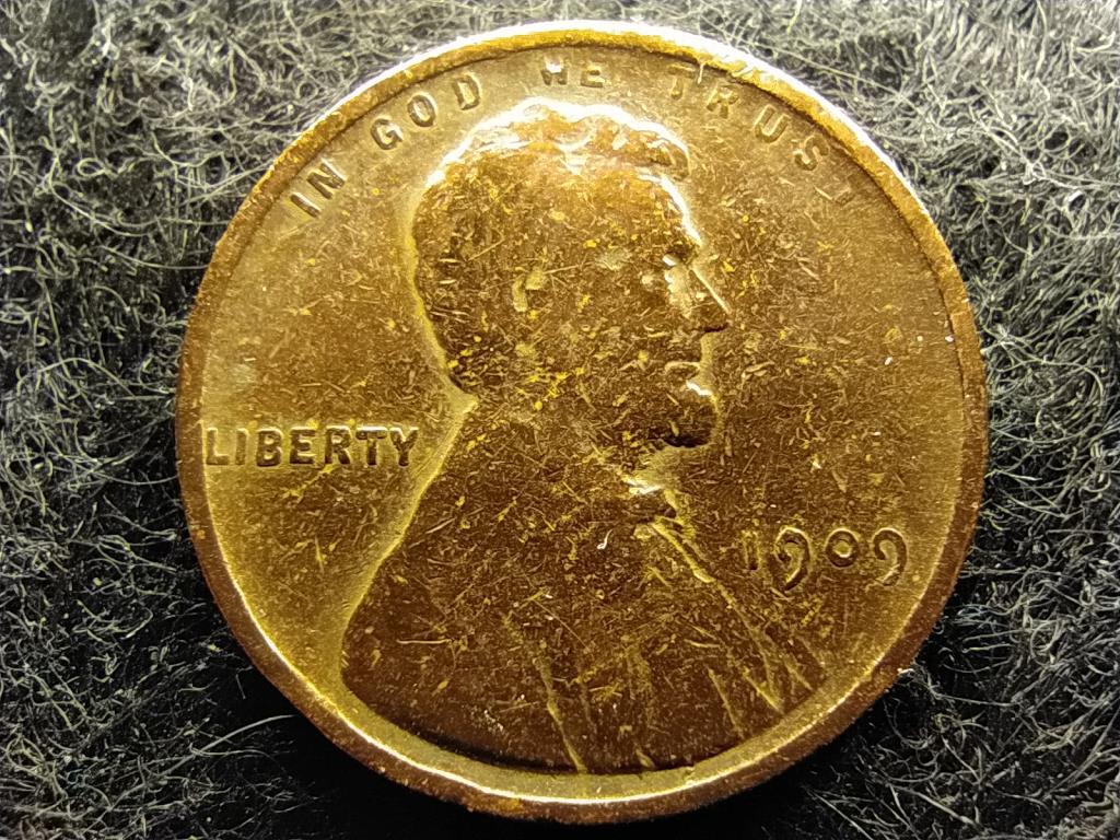 USA Lincoln Búza 1 Cent 1909