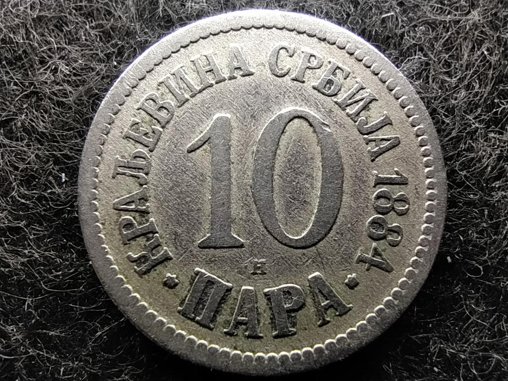 Szerbia I. Milán (1882-1889) 10 Para 1884 H