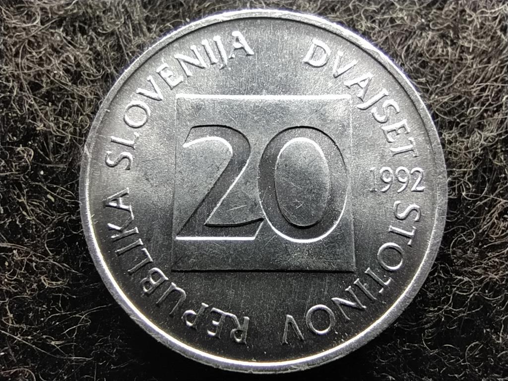 Szlovénia Bagoly 20 stotin 1992