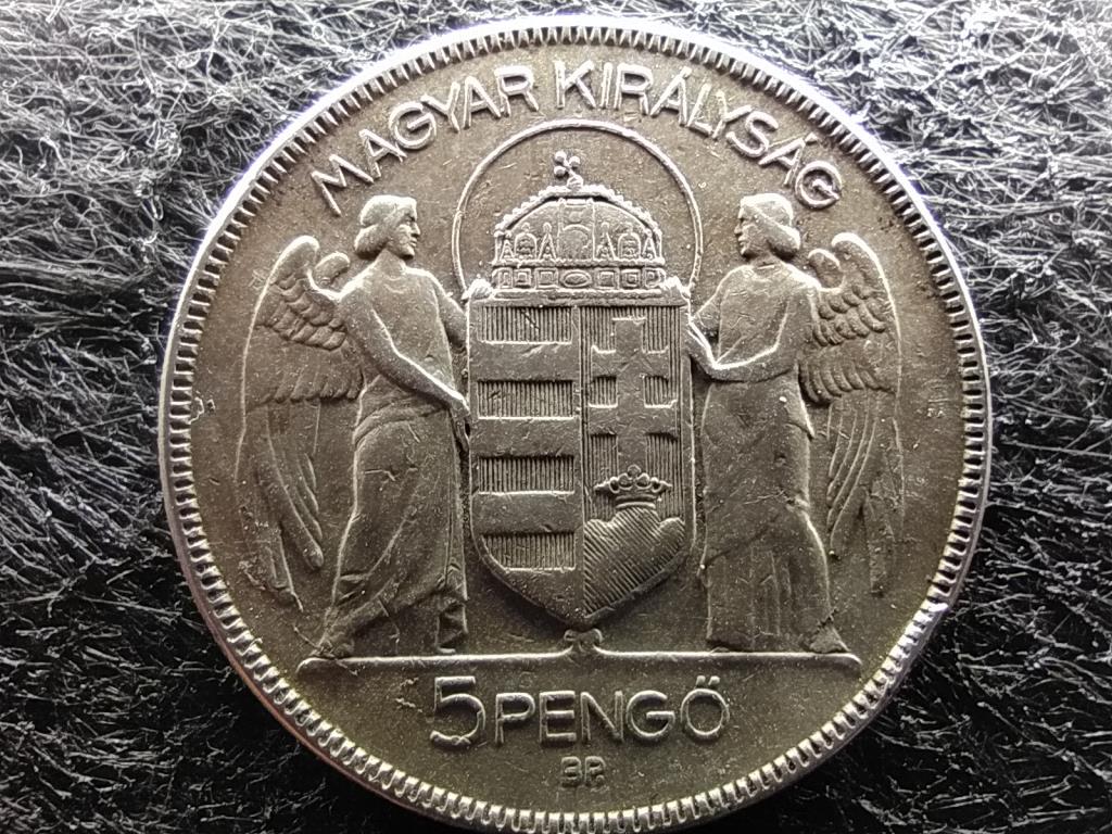 Horthy Miklós .640 ezüst 5 Pengő 1930 BP