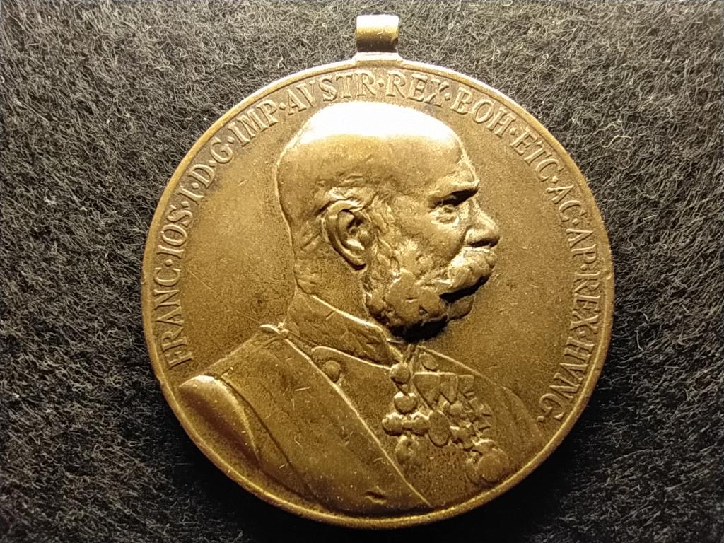 I. Ferenc József 50. évfordulójára bronz medál