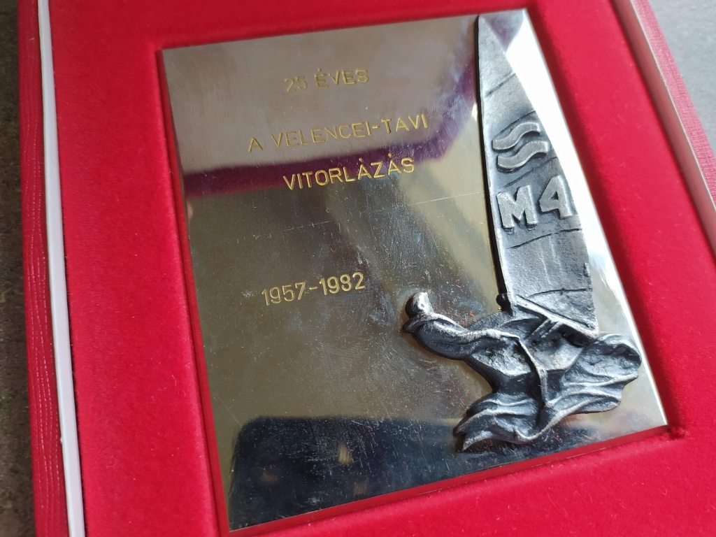 20 éves a Velencei-tavi vitorlázás emlékplakett 1982