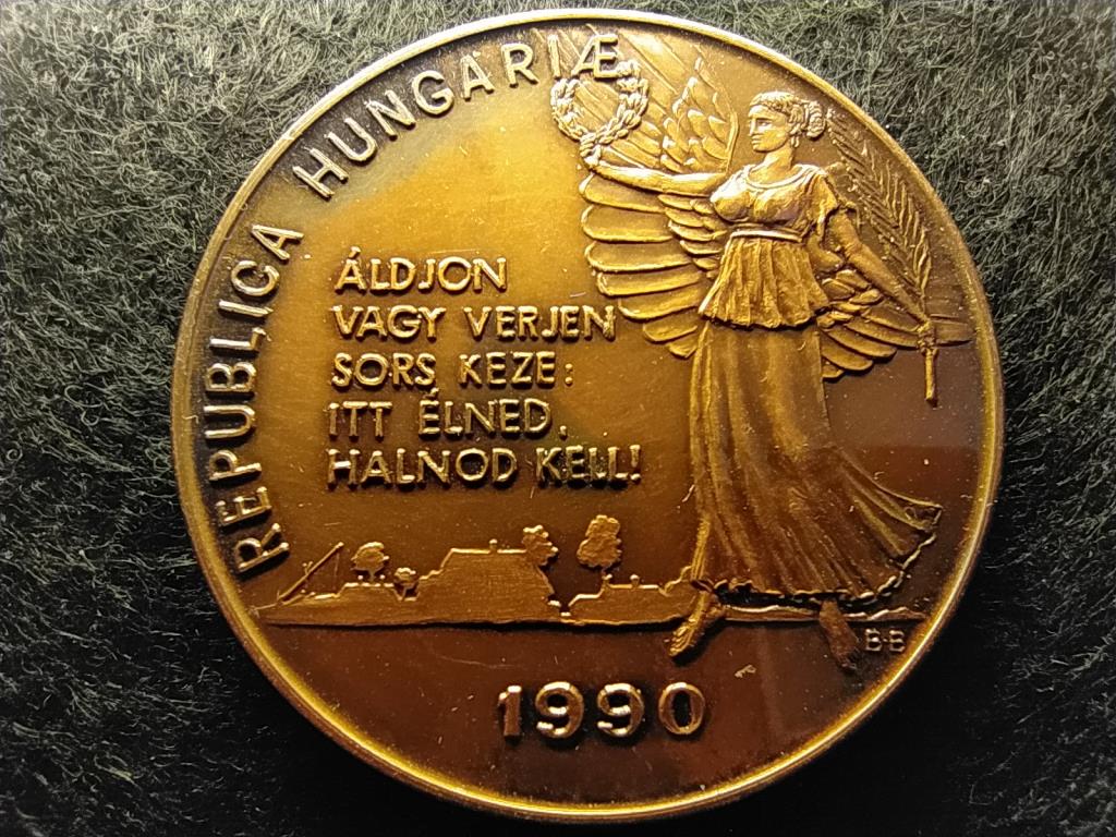 Magyar Köztársaság kikiáltása emlékére 1989. október 23. 1990 42,5mm bronz