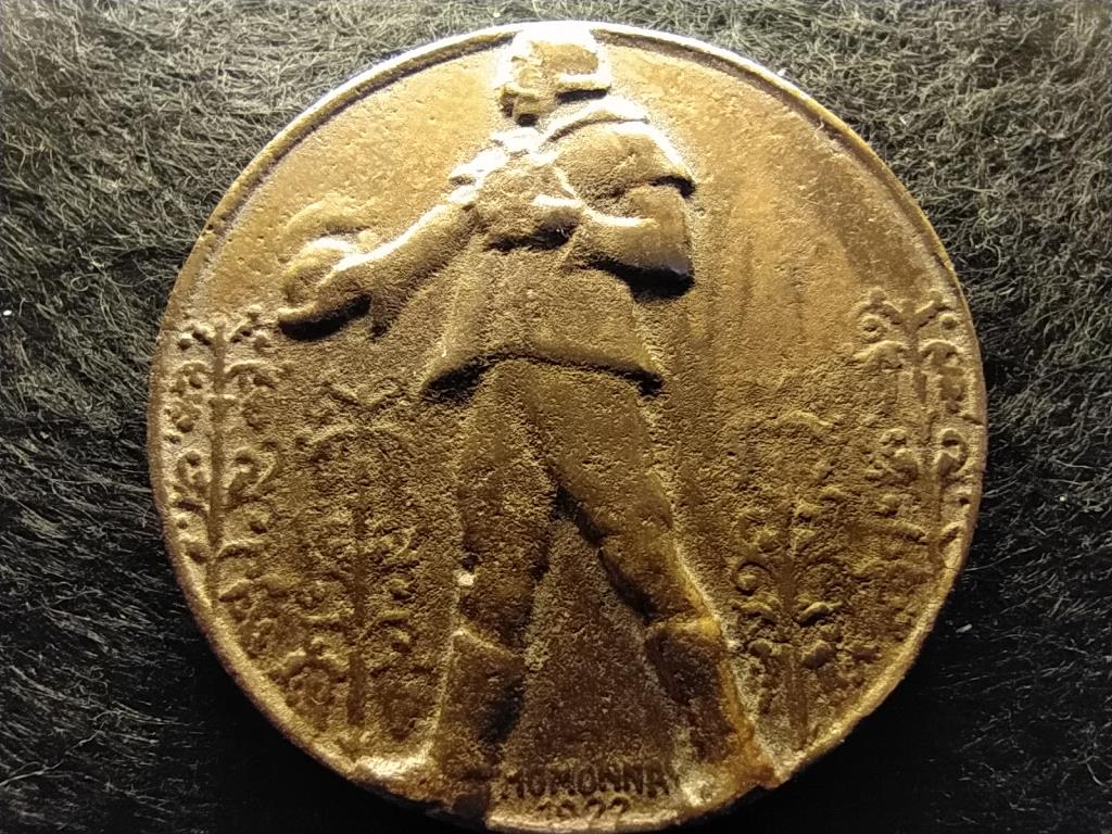 Homonnay Jenő Balatoni Szövetség 1904 Hiányzó hátlap minta bronz érem 38,86g 44,5mm