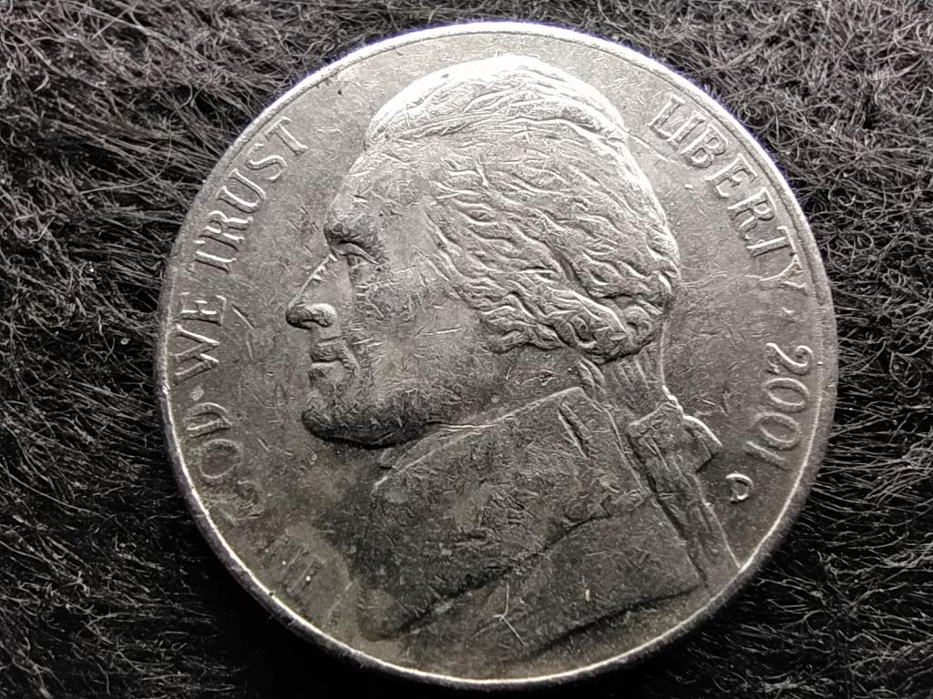 USA Jefferson nikkel 5 Cent 2001 D