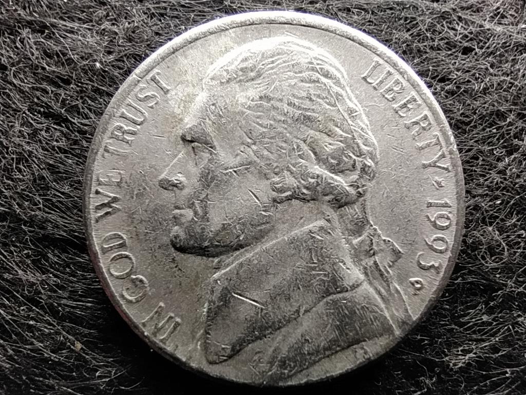 USA Jefferson nikkel 5 Cent 1993 P