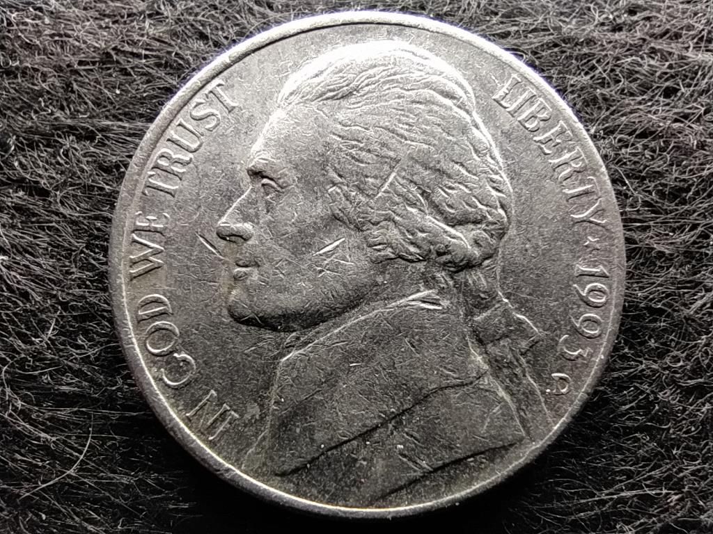 USA Jefferson nikkel 5 Cent 1993 D