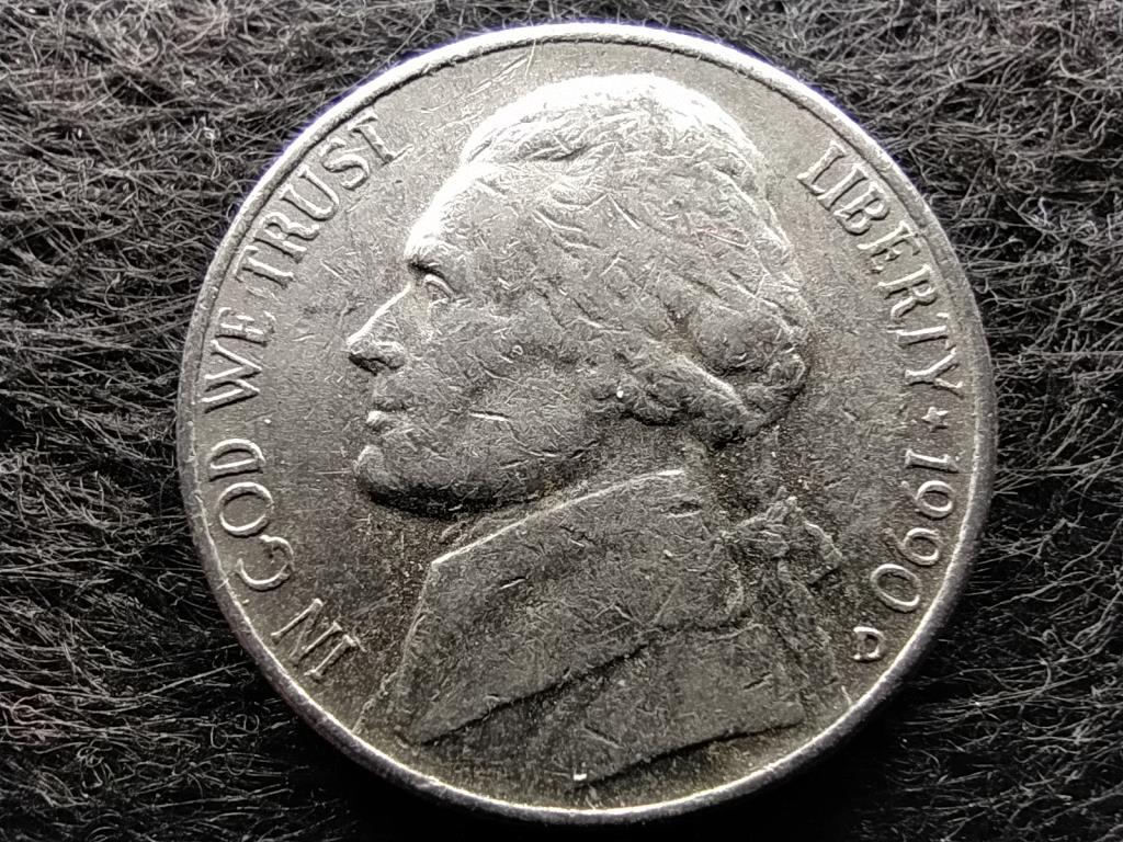 USA Jefferson nikkel 5 Cent 1990 D