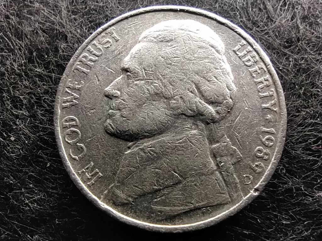 USA Jefferson nikkel 5 Cent 1989 D