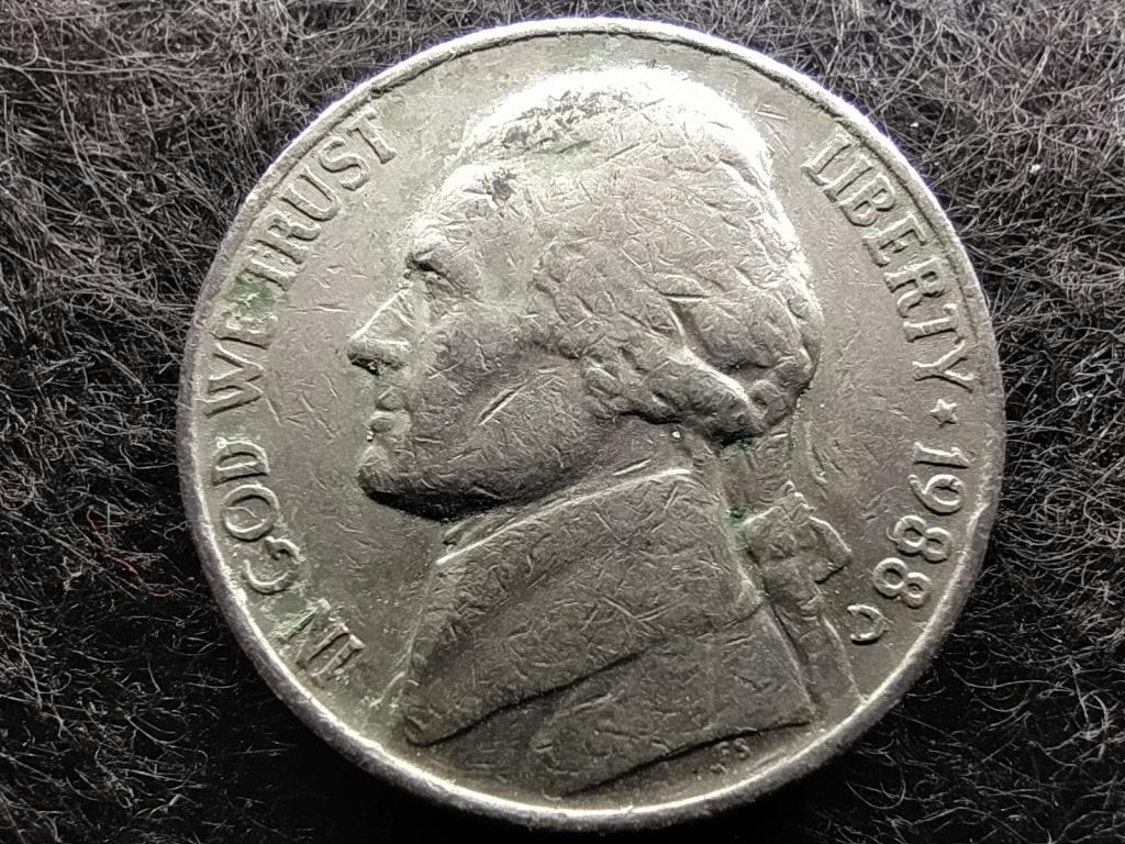 USA Jefferson nikkel 5 Cent 1988 D