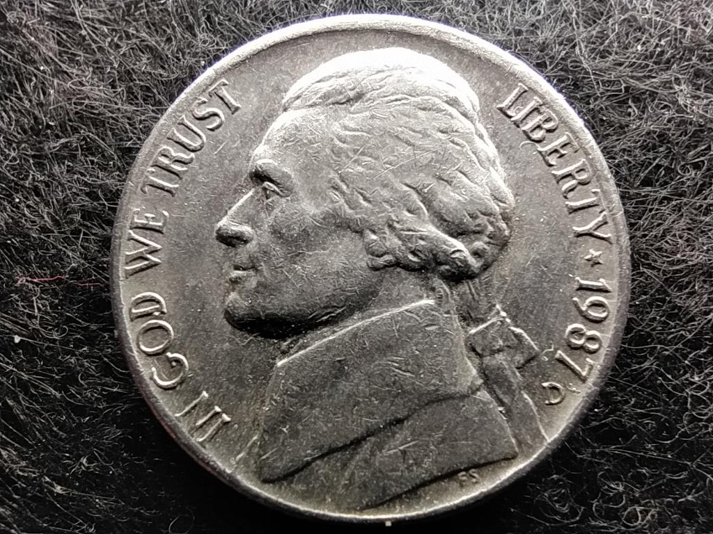 USA Jefferson nikkel 5 Cent 1987 D