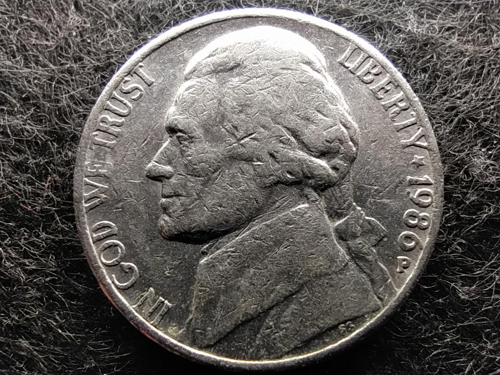 USA Jefferson nikkel 5 Cent 1986 P
