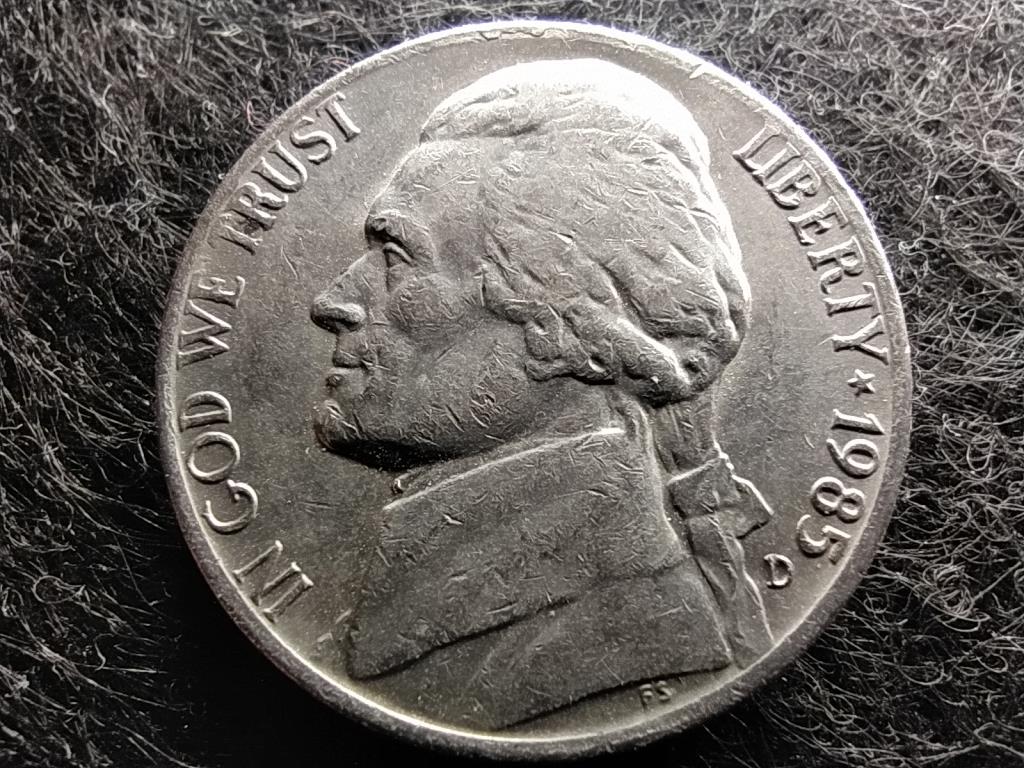 USA Jefferson nikkel 5 Cent 1985 D