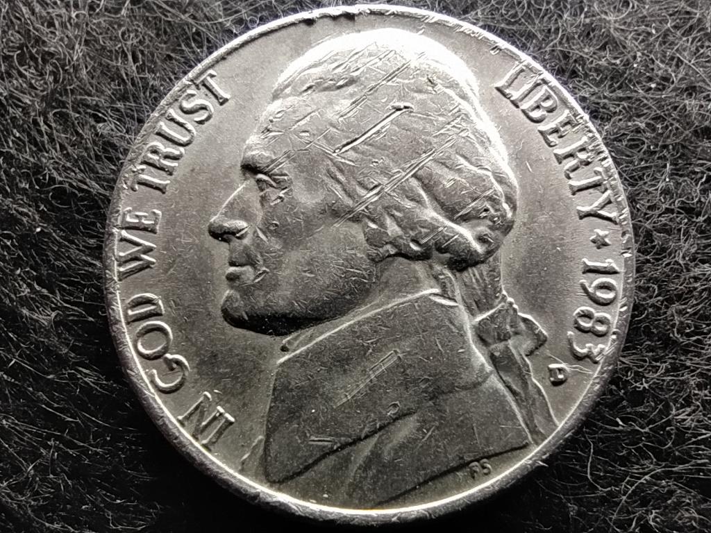 USA Jefferson nikkel 5 Cent 1983 D
