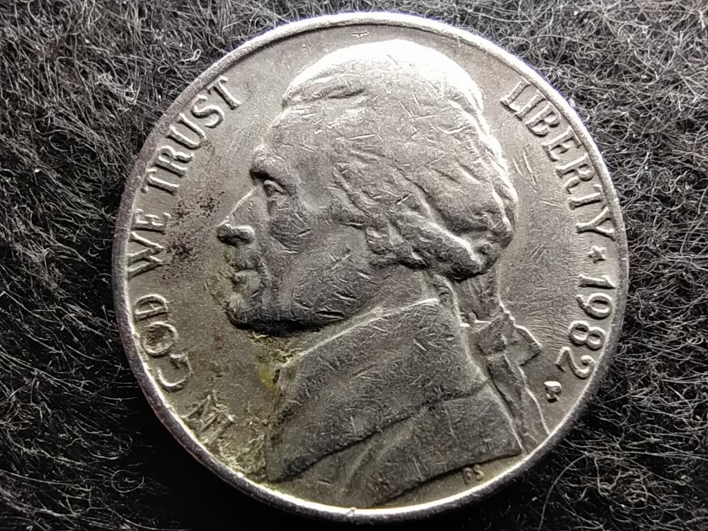 USA Jefferson nikkel 5 Cent 1982 P