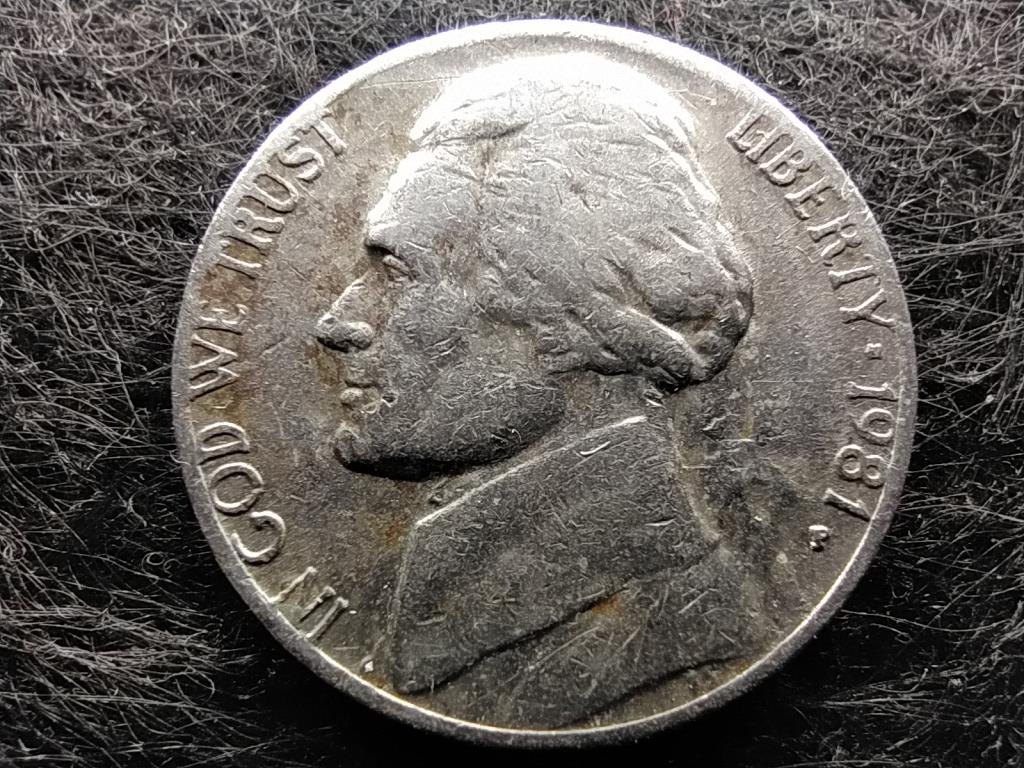 USA Jefferson nikkel 5 Cent 1981 P