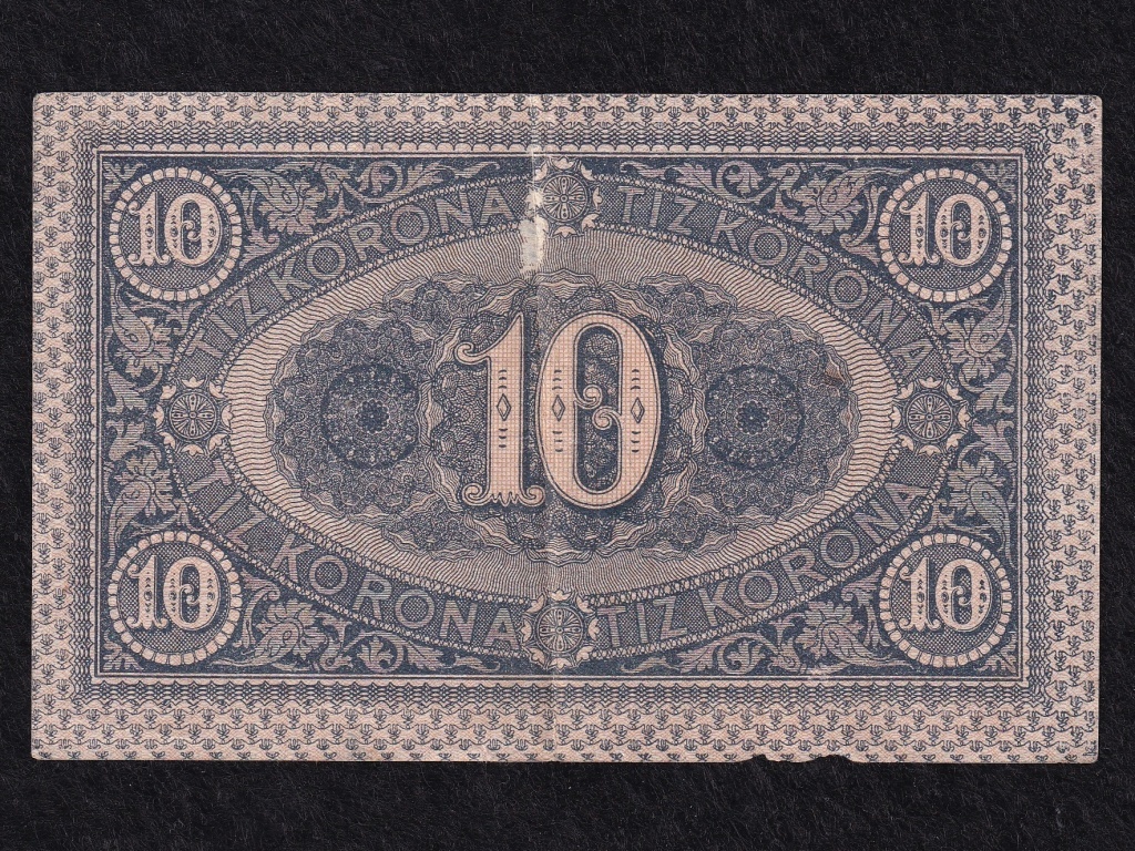 Pénztárjegy (1919-1920) 10 Korona bankjegy 1919