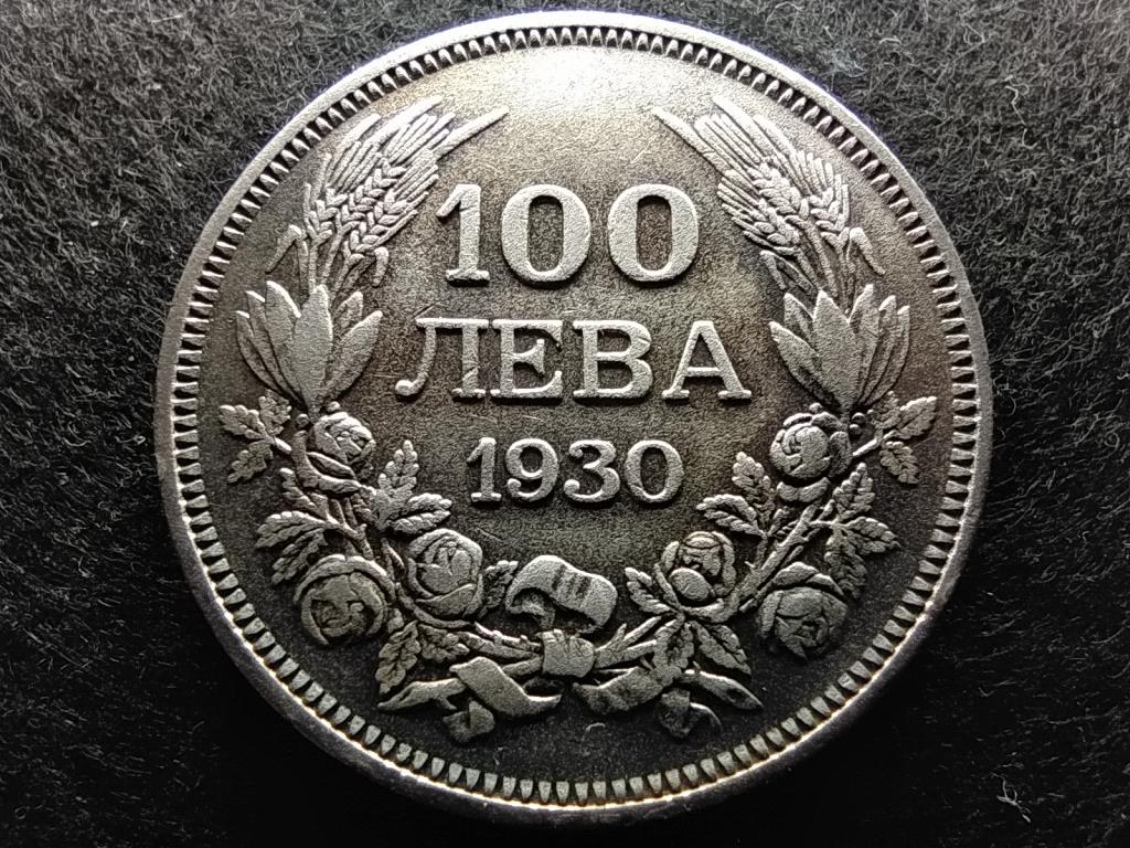 Bulgária III. Borisz (1913-1943) .500 ezüst 100 Leva 1930 BP BERÁN LAJOS