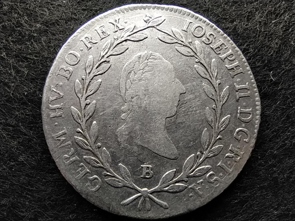 Ausztria II. József .583 ezüst 20 Krajcár 1788 B
