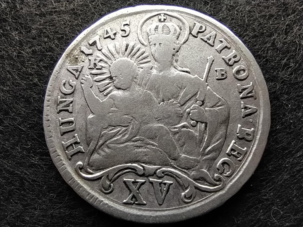 Mária Terézia (1740-1780) .563 ezüst 15 Krajcár 1745 KB