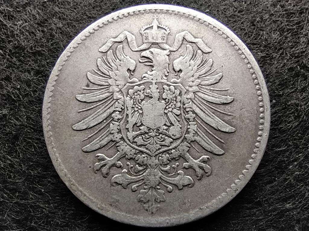 Németország Második Birodalom I. Vilmos (1871-1888) .900 ezüst 1 Márka 1881 A?