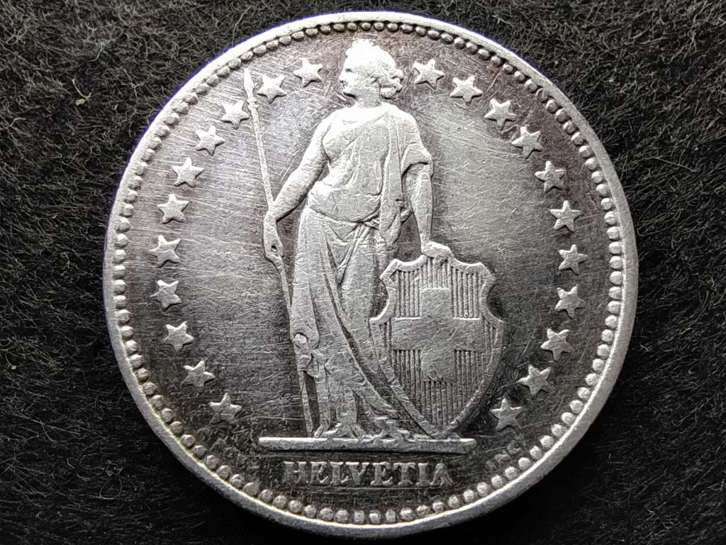 Svájc .835 ezüst 2 Frank 1920 B