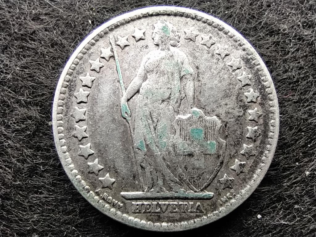 Svájc .835 ezüst 1/2 Frank 1900 B