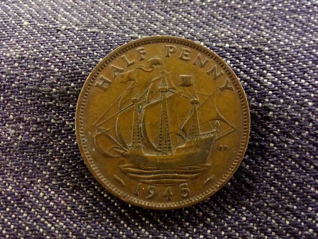Anglia VI. György 1/2 Penny 1945