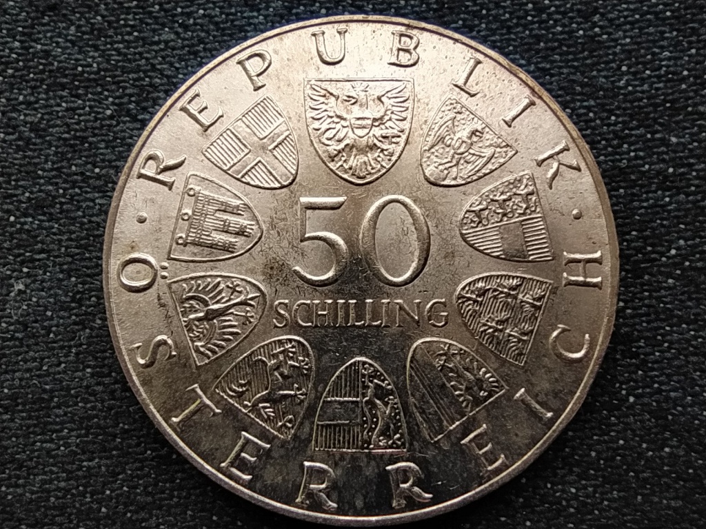 Ausztria Osztrák műsorszórás ezüst .640 50 Schilling 1974